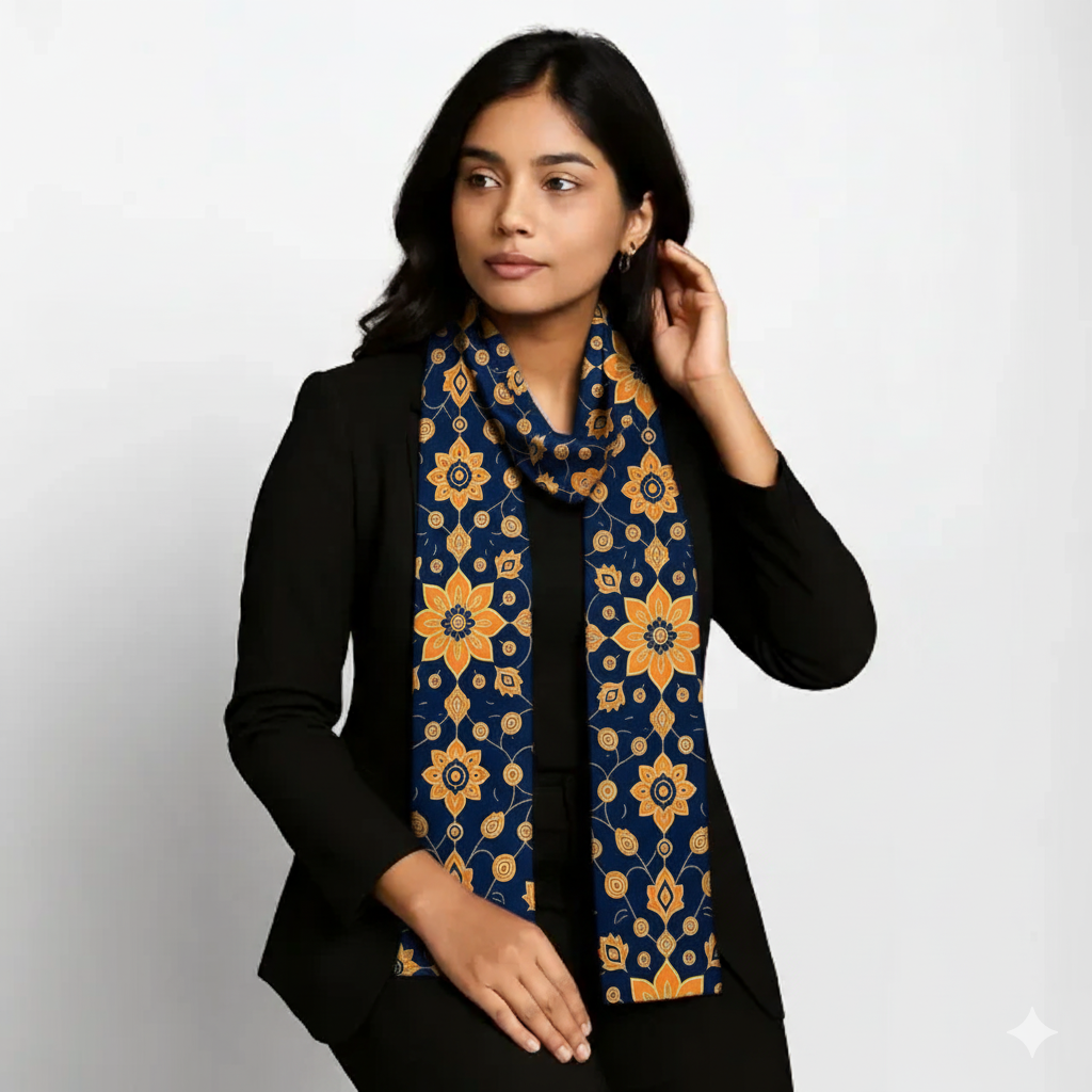 Aop Stole Heritage Design 37