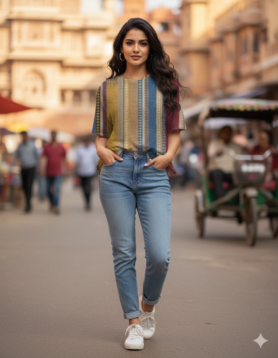 Unisex AOP Oversized Tee The Ornate Pachyderm