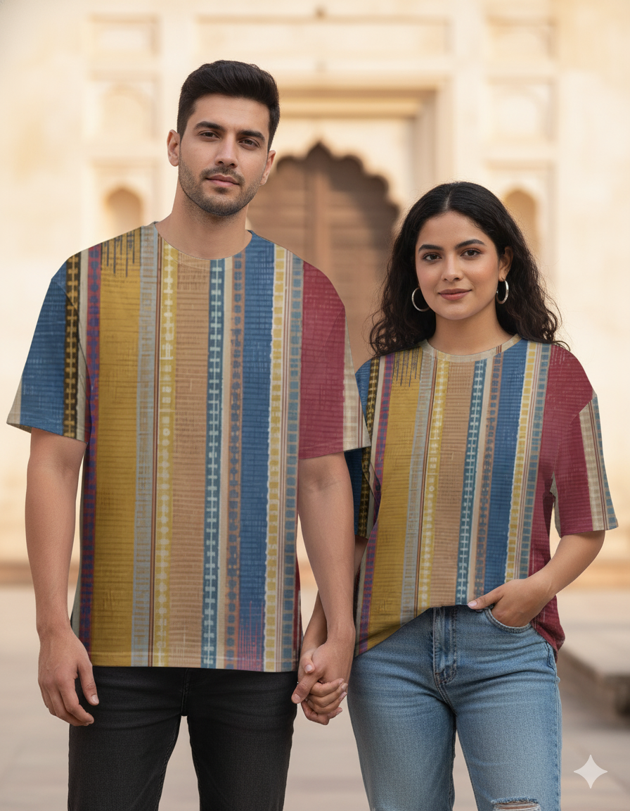 Unisex AOP Oversized Tee The Ornate Pachyderm